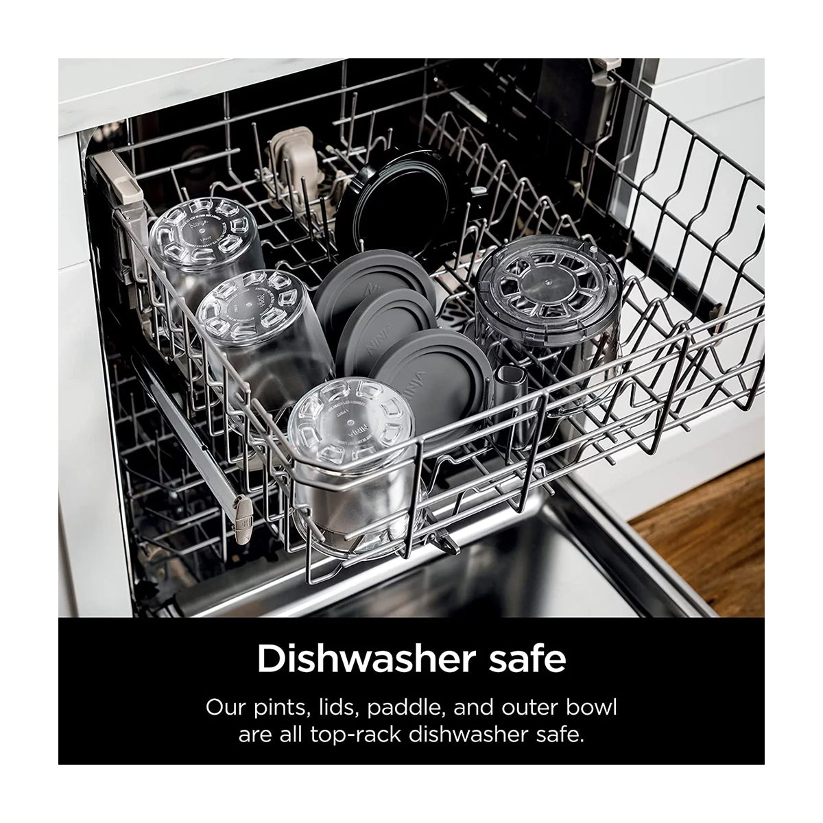 Ninja Creami Máquina para hacer Helado 7-en-1 | Tecnología Creamify | Creameriser System | Negro Plateado