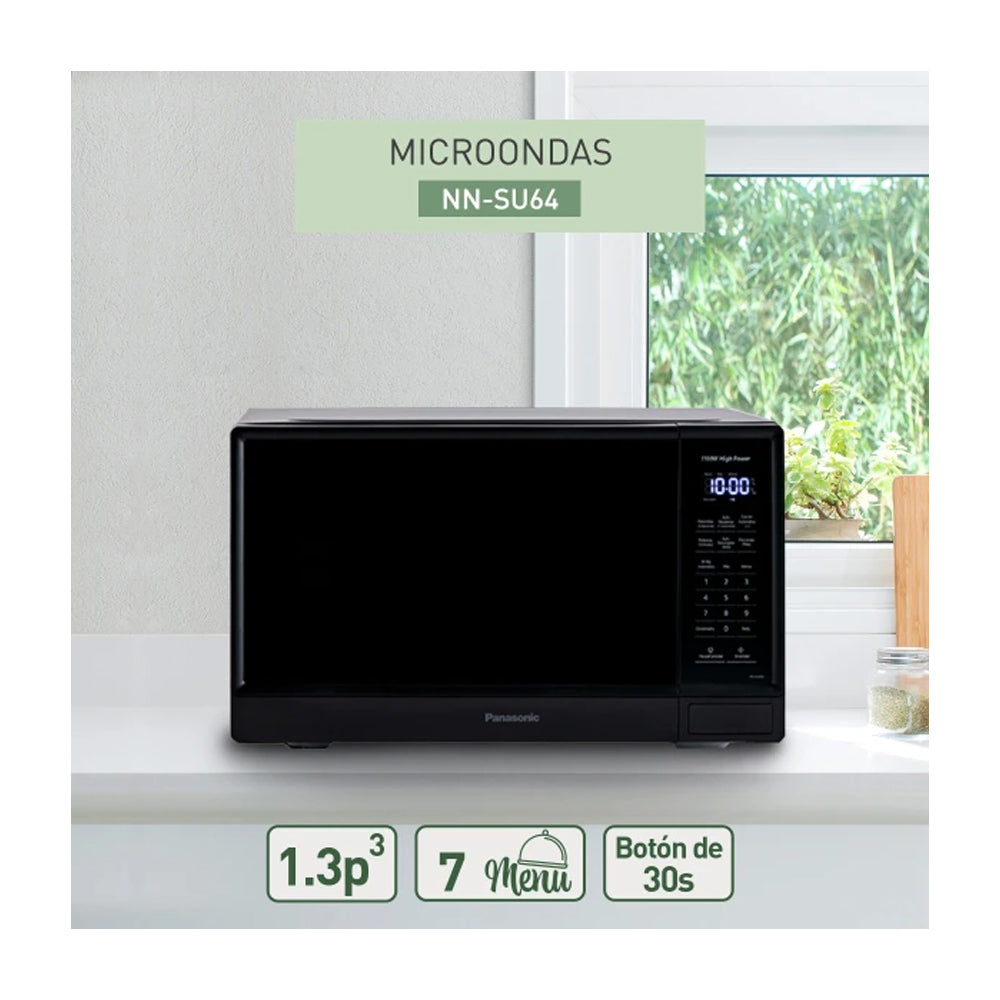 Panasonic Microondas de 1100W | 1.3p3 | Plateado