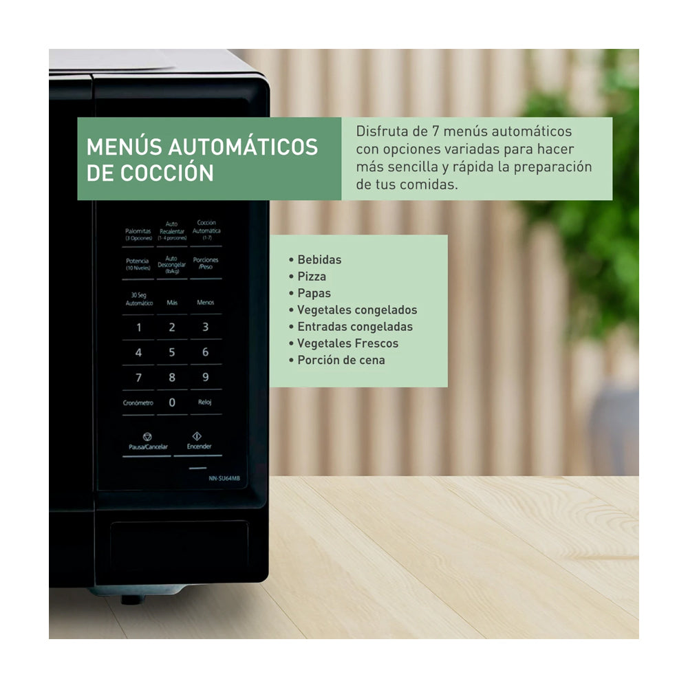 Panasonic Microondas de 1100W | 1.3p3 | Plateado