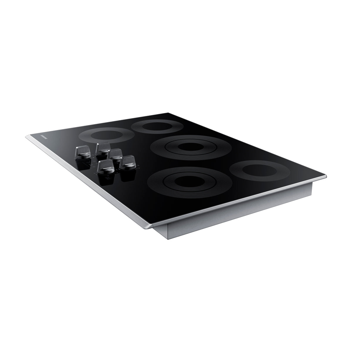 Samsung Estufa Empotrable Eléctrica de Vitrocerámica | 30" | 5 Quemadores | WiFi | Control Frontal | Fácil de Limpiar | Negro