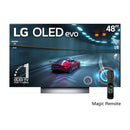 LG OLED48C3 Televisor OLED Evo Ultra HD 4K Cinema HDR Smart de 48" | Procesador a9 Gen 6 AI | Infinite Contrast | AI Sound Pro | Art Gallery | Dolby Vision Atmos