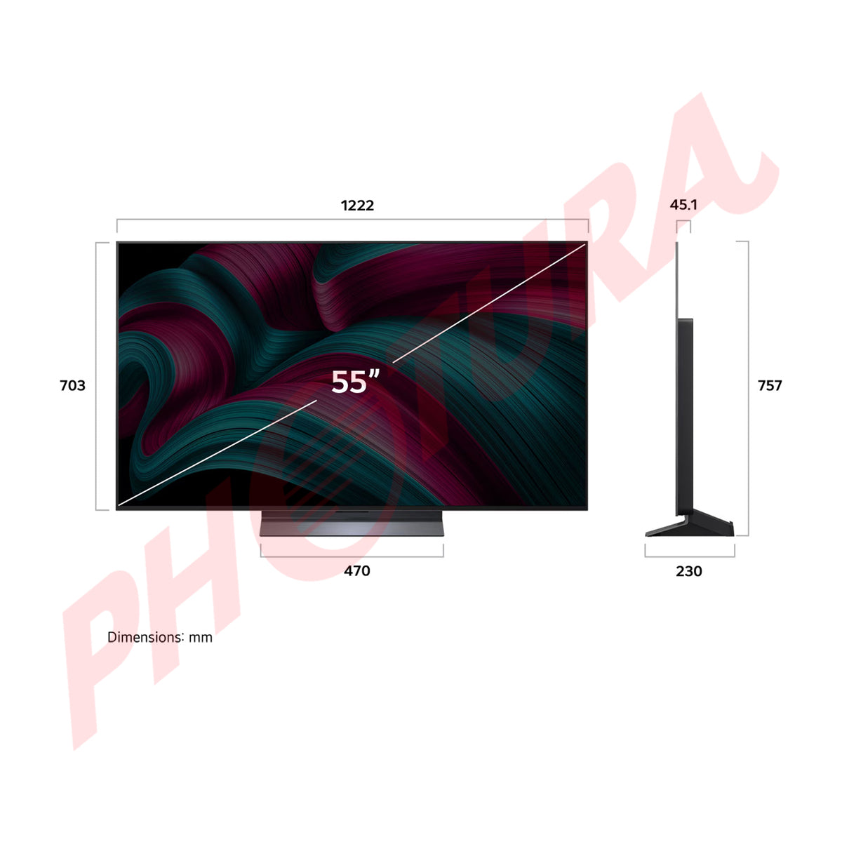 LG OLED55C5 Televisor OLED Evo Ultra HD 4K Cinema HDR Smart de 55" | Procesador a9 Gen 8 AI | Brightness Booster | AI Sound Pro | Dolby Vision Atmos