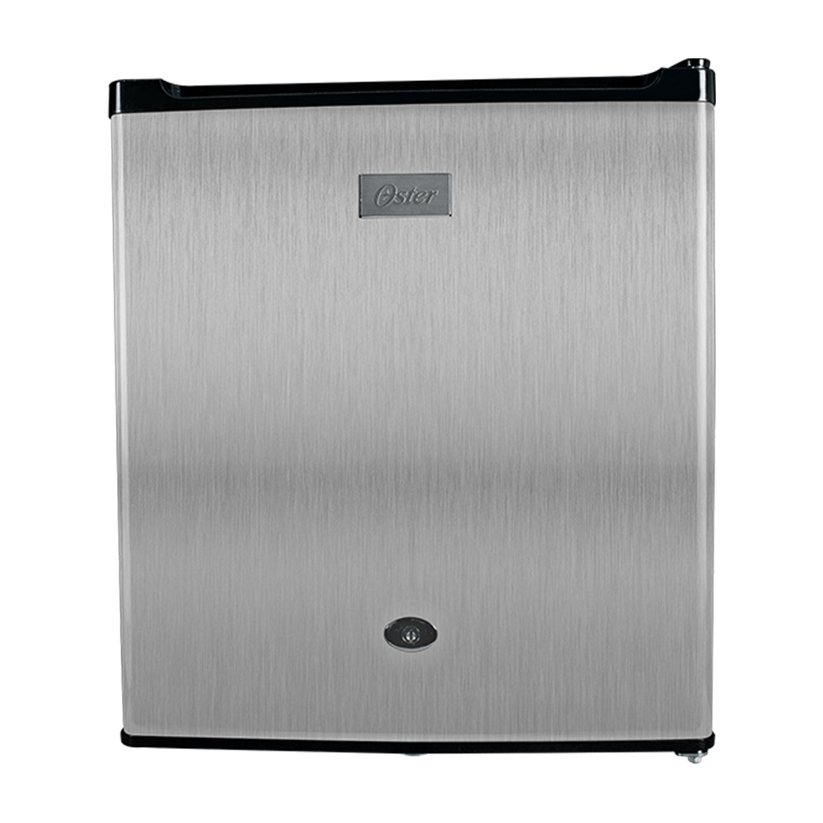 Oster OSMB46BV Refrigeradora Compacta de 1 Puerta | Rápido Enfriamiento | Control de Temperatura | 1.66p3 | Negro Plateado