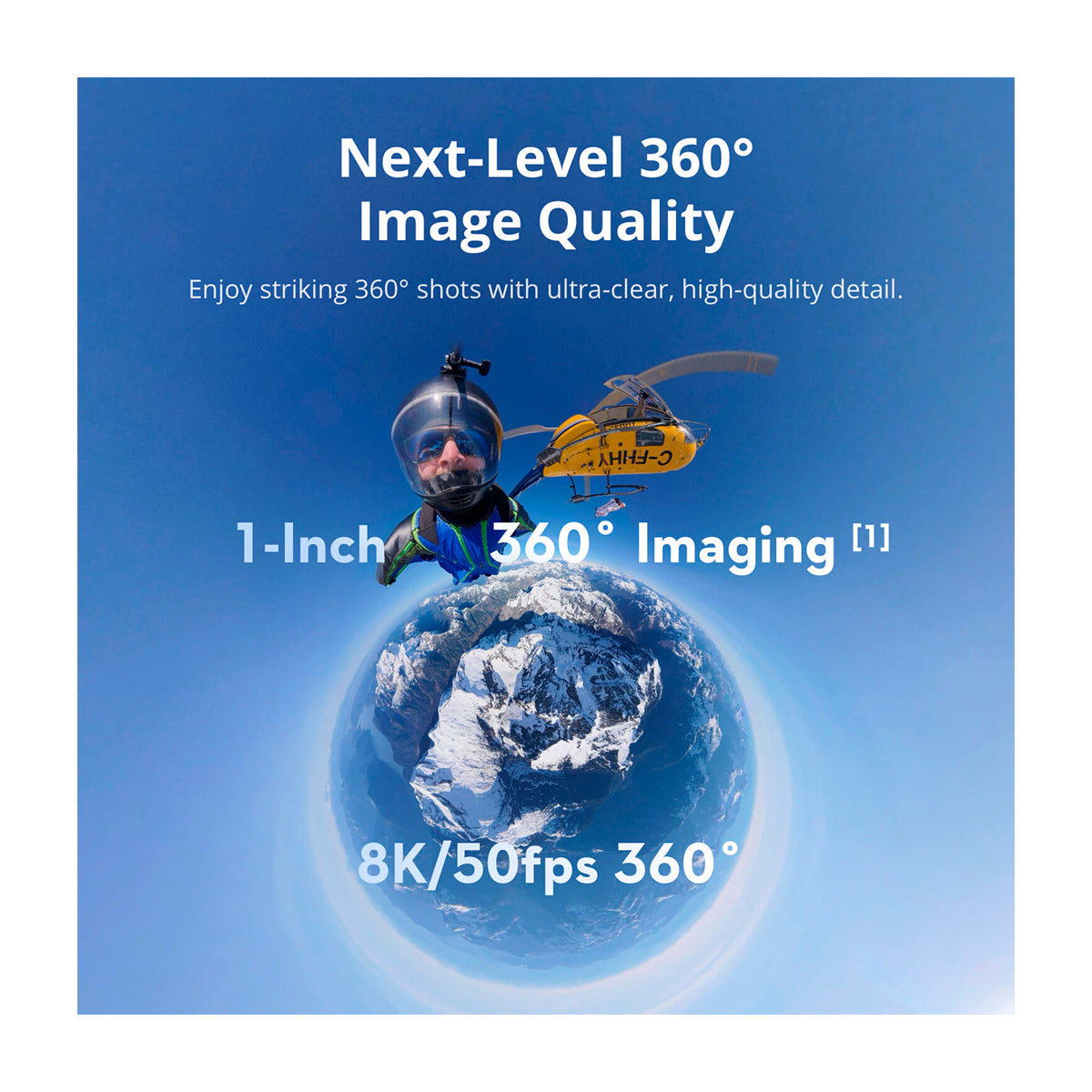 DJI Osmo Action 360 Adventure Cámara de Acción | Video 8K 360° | Doble Pantalla | HorizonSteady | Slow Motion