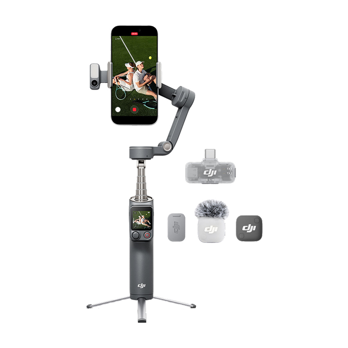 DJI Osmo Mobile 8P Creator Combo Gimbal Extendible para Smartphones | Magnetic | Estabilizador de 3-Ejes | Osmo FrameTap | Módulo Multifuncional | Rotación 360° | ActiveTrack 8.0 | 10H | Gris Oscuro