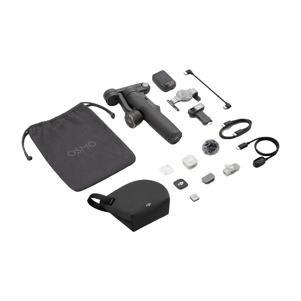 DJI Osmo Mobile 8P Creator Combo Gimbal Extendible para Smartphones | Magnetic | Estabilizador de 3-Ejes | Osmo FrameTap | Módulo Multifuncional | Rotación 360° | ActiveTrack 8.0 | 10H | Gris Oscuro