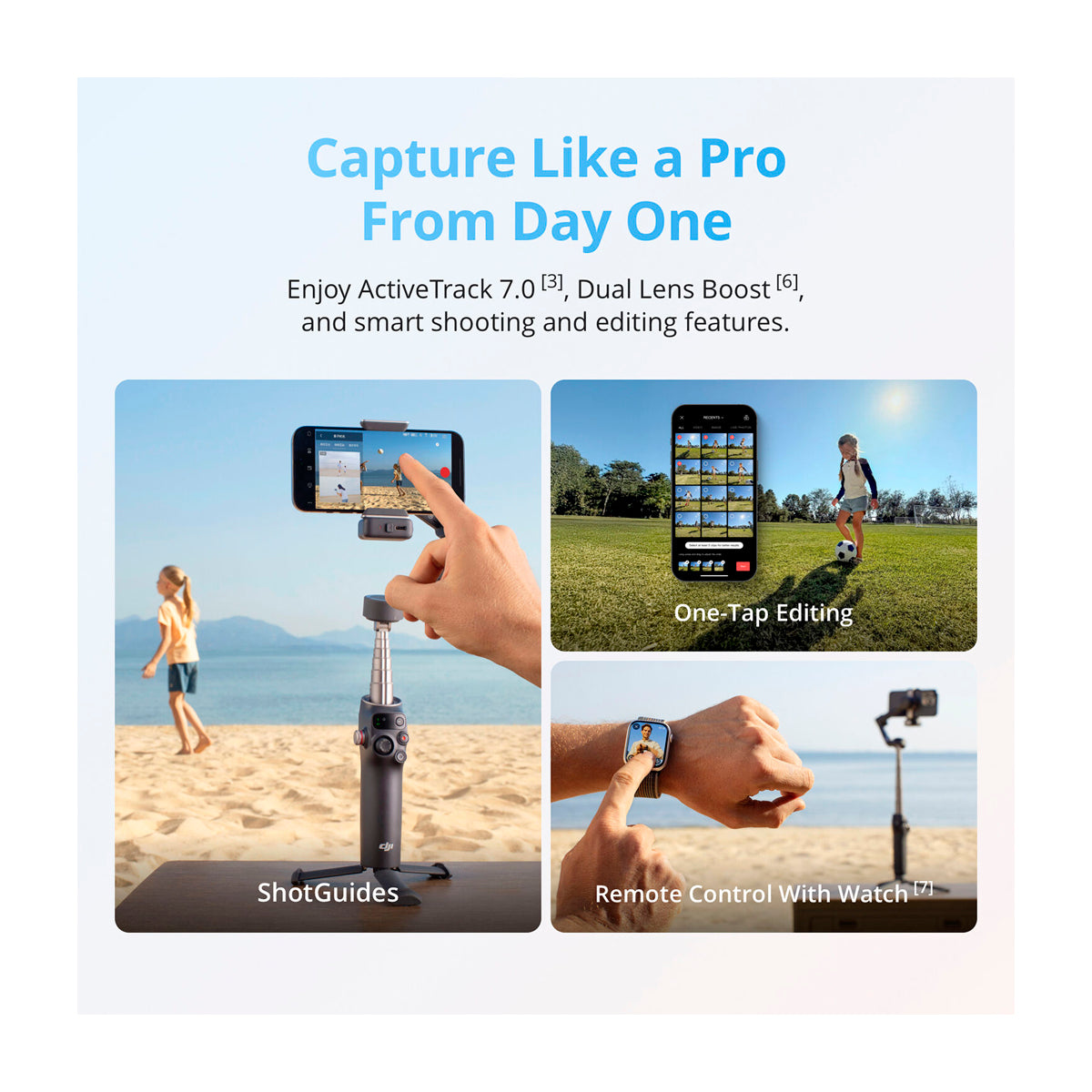 DJI Osmo Mobile 8 Gimbal Extendible para Smartphones | Magnetic | Estabilizador de 3-Ejes | Módulo Multifuncional | Quick Launch | Rotación 360° | ActiveTrack 7.0 | 10H | Gris Oscuro