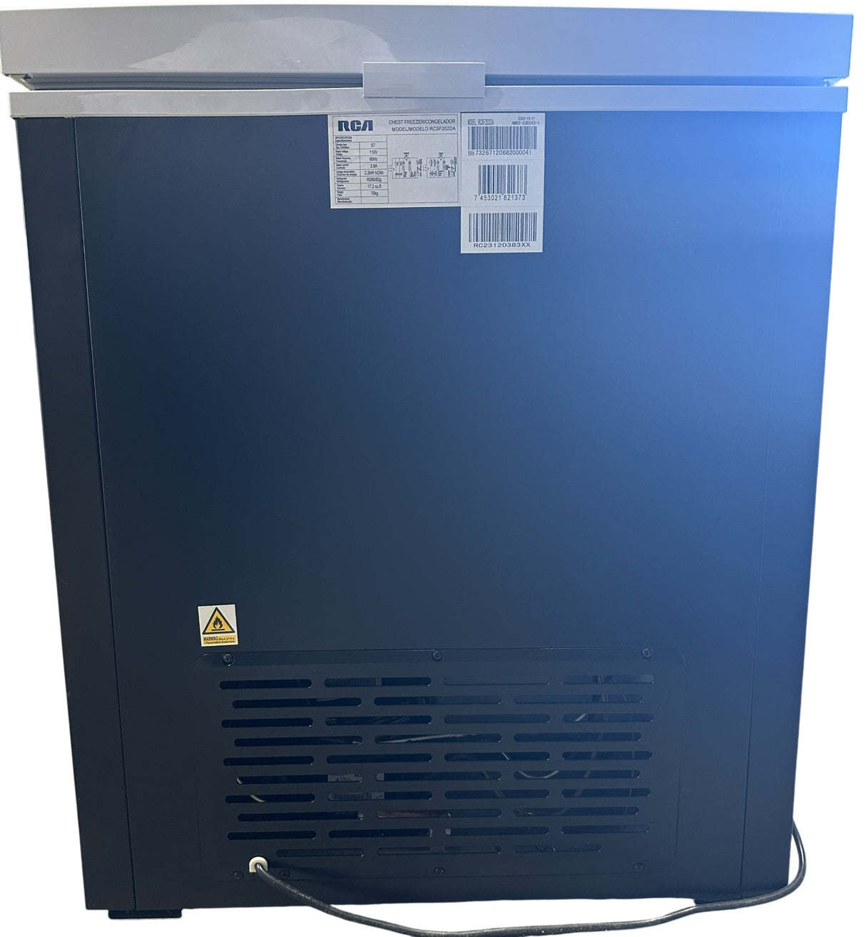 (Outlet) RCA Congelador Horizontal de 17.2p3 | Negro