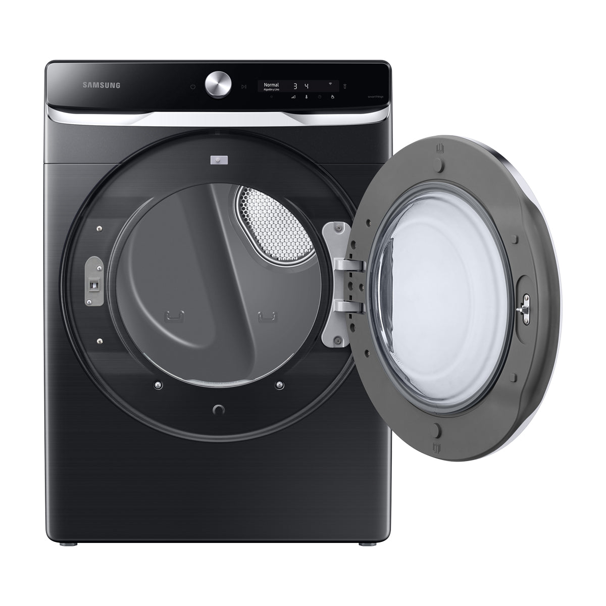 (Outlet) Samsung Secadora Eléctrica de Carga Frontal | MultiSteam | AI Control | Super Speed | 24kg | Negro