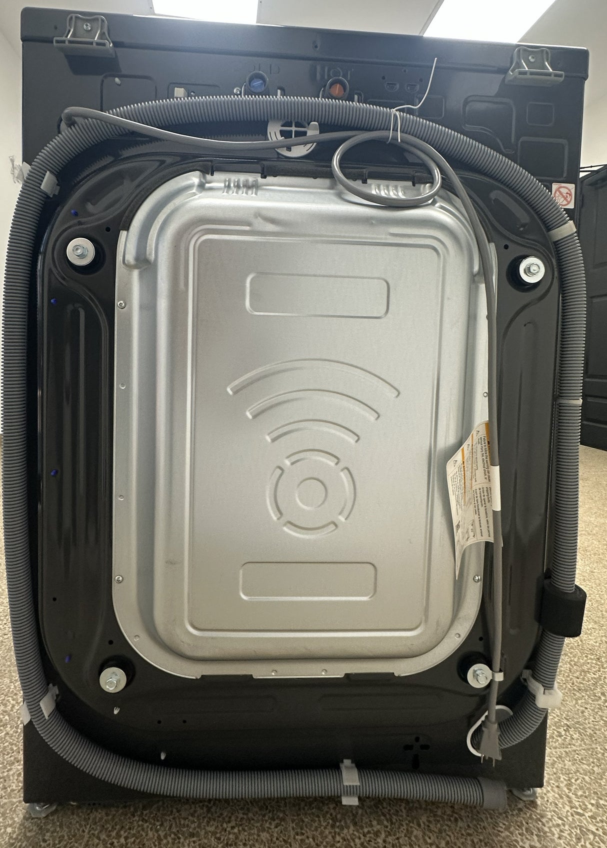 (Outlet) LG Combo Lavadora Automatica Inverter Direct Drive y Secadora a Gas de Carga Frontal | 6 Motion DD | 25kg | Negro Medio