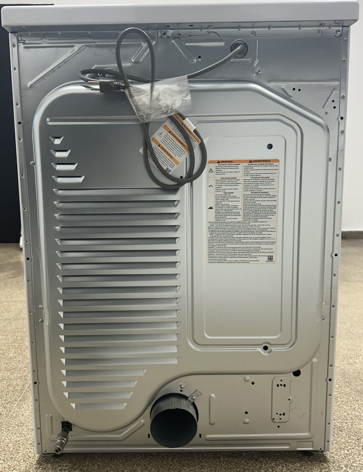 (Outlet) LG Combo Lavadora Automatica Inverter Direct Drive y Secadora a Gas de Carga Frontal | 6 Motion DD | Turbo Wash | 22kg | Blanco