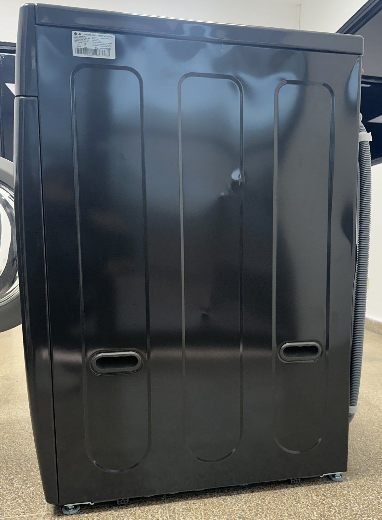 (Outlet) LG Combo Lavadora Automatica Inverter Direct Drive y Secadora a Gas de Carga Frontal | 6 Motion DD | 25kg | Negro Medio