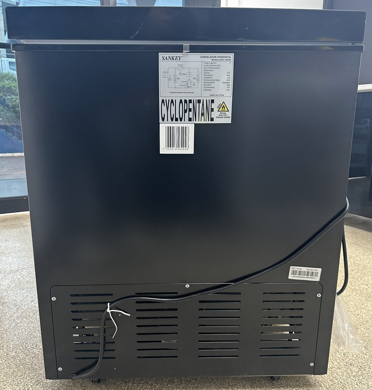 (Outlet) Sankey Congelador Horizontal de 14.55p3 | Negro