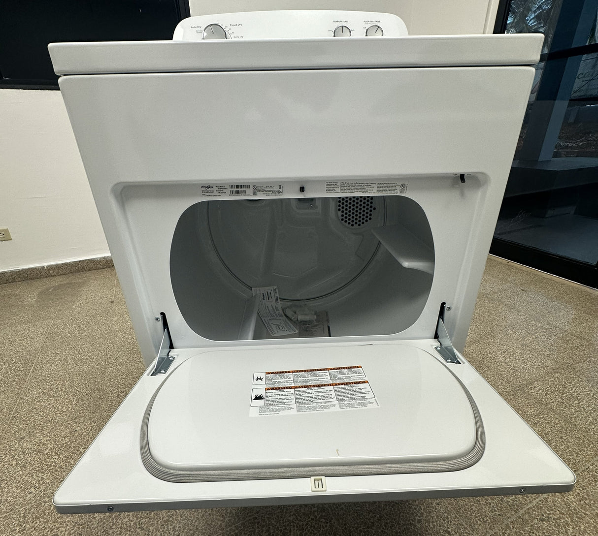 (Outlet) Whirlpool Secadora a Gas de Carga Frontal | Auto Dry | 12 Ciclos | Antiarrugas | 21kg