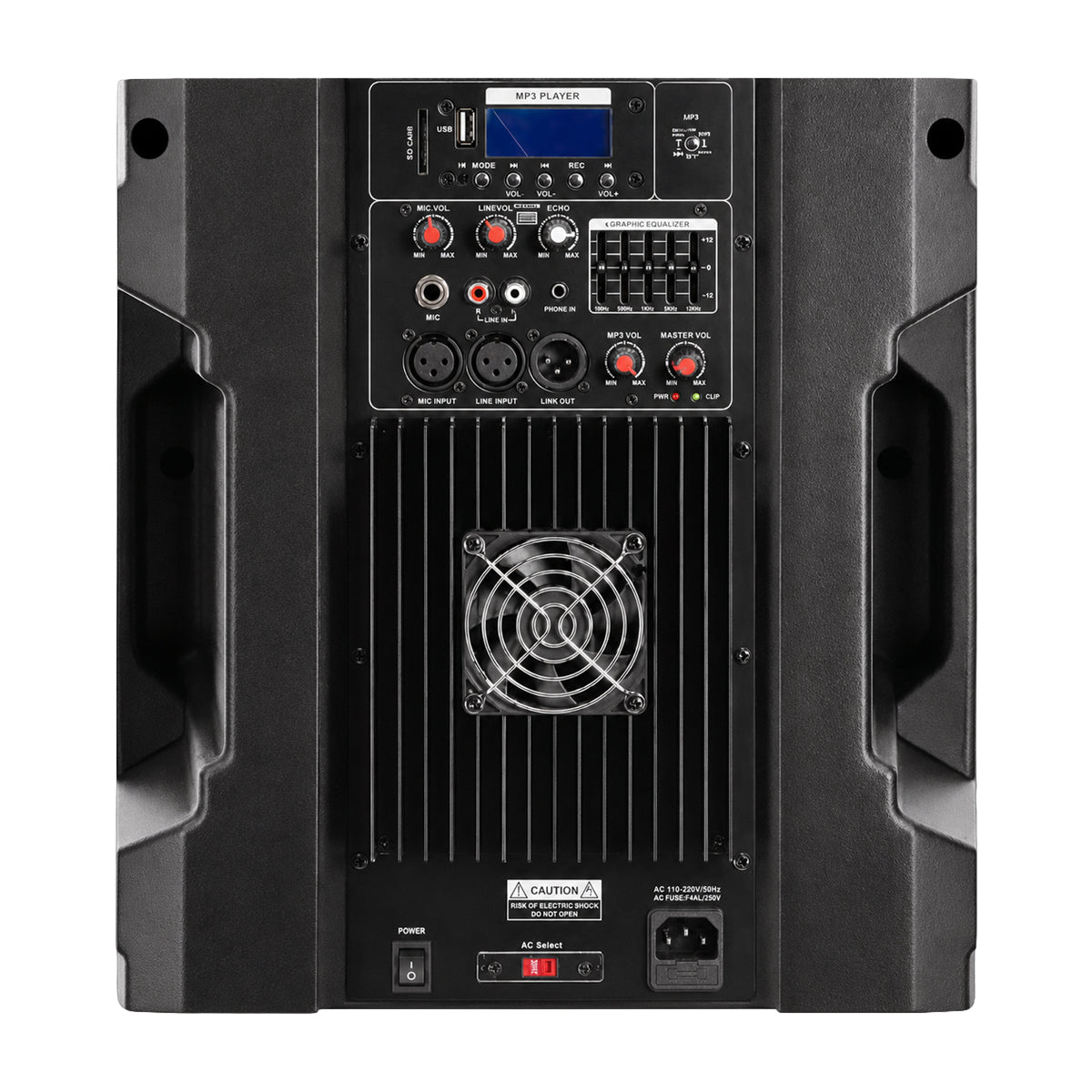 Sankey Equipo de Sonido | 200W | Karaoke | Radio FM | Bluetooth | Función TWS | Amplificador | Incluye Trípode y Micrófono
