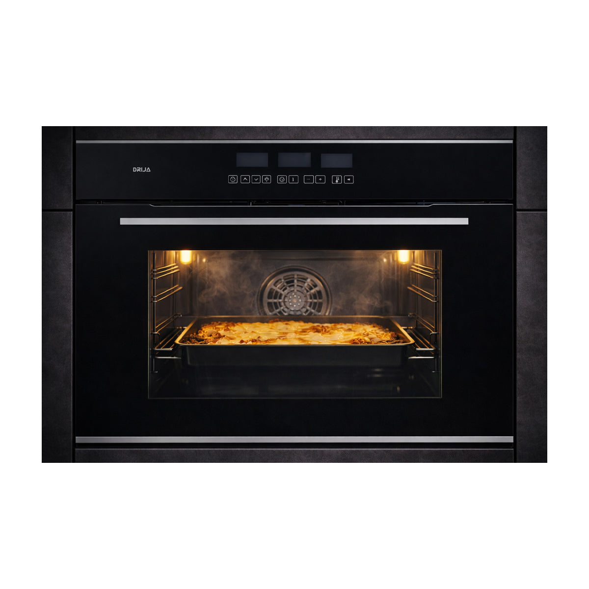 DRIJA Pacific 76 Air-A Eléctrico Horno Multifuncional Empotrable Eléctrico | Puerta de Triple Vidrio | 270°C