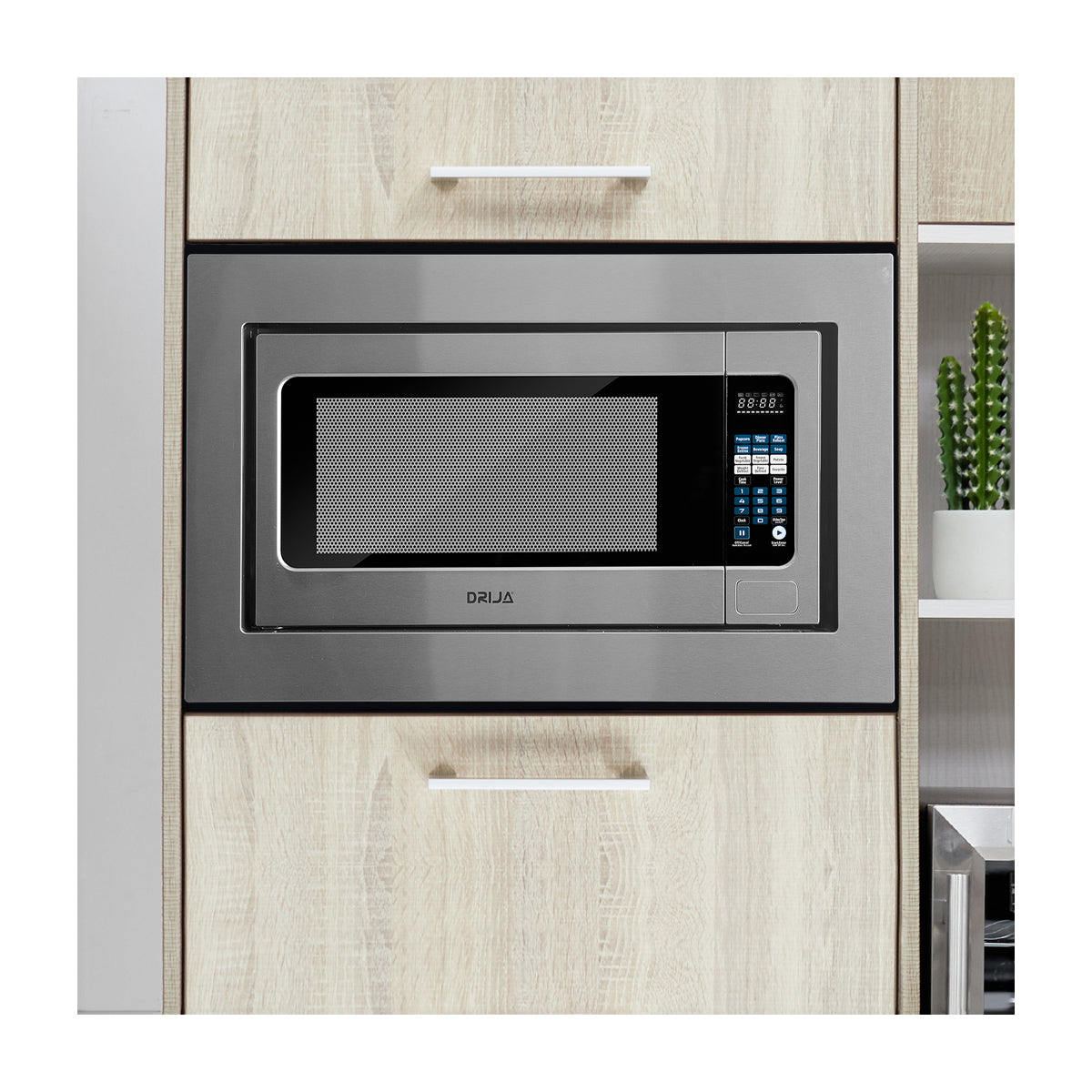 Drija Palermo 62L Microondas Empotrable de 1200W | 2.2p3 | Cocción por Sensor | Sistema de Bloqueo Infantil