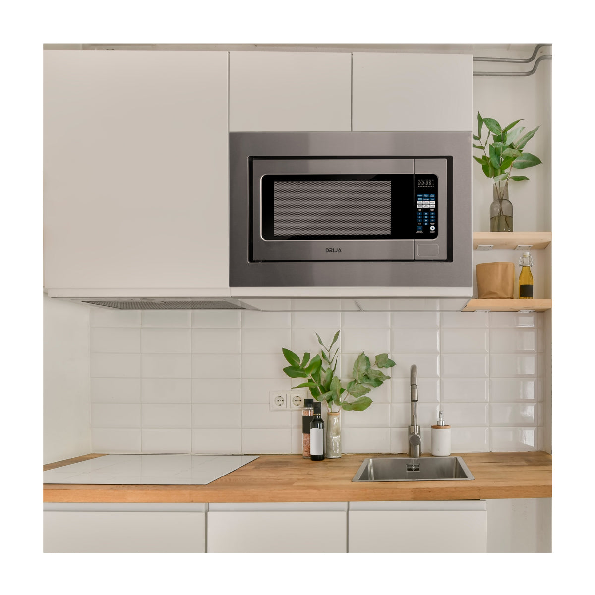 Drija Palermo 62L Microondas Empotrable de 1200W | 2.2p3 | Cocción por Sensor | Sistema de Bloqueo Infantil