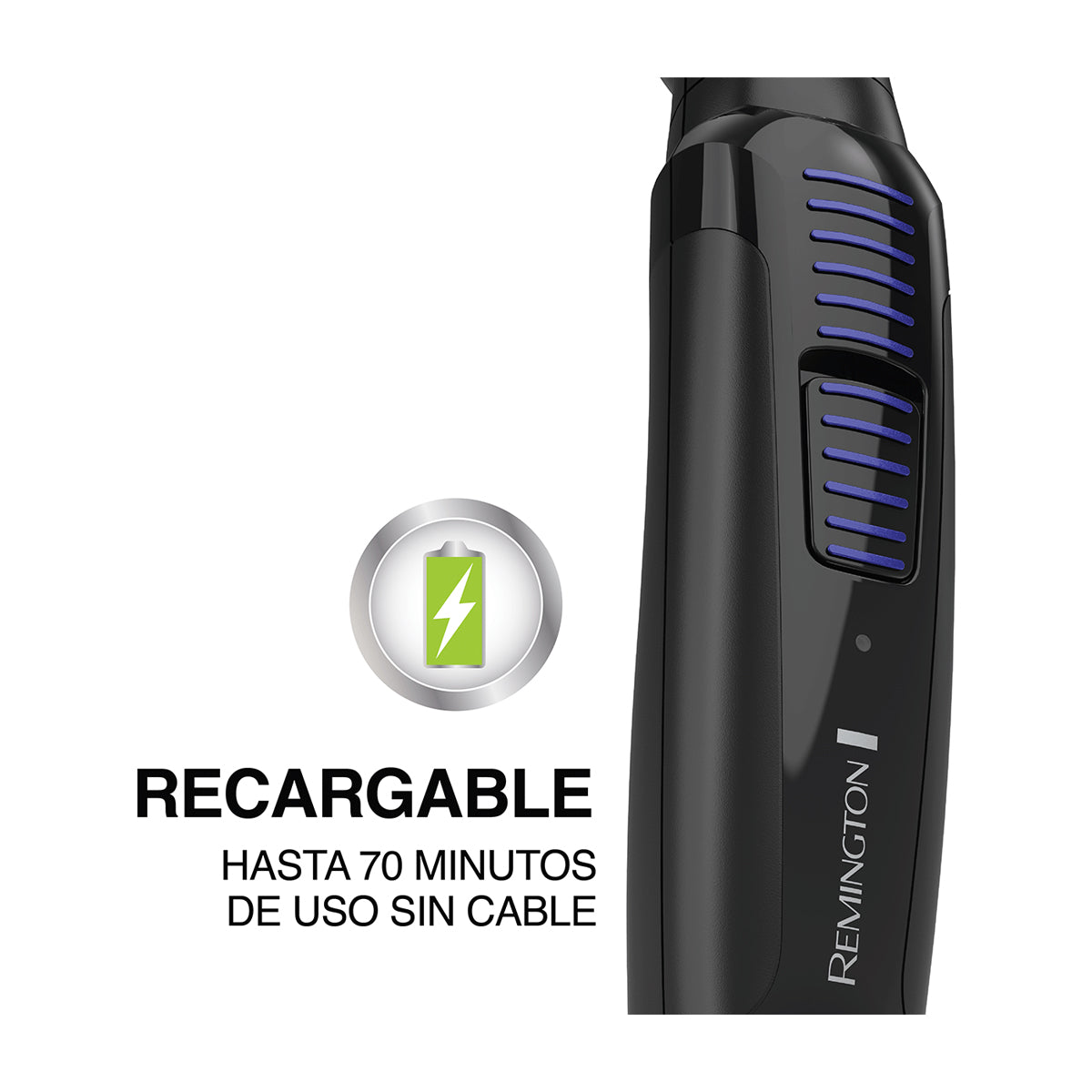 Remington Recortadora inalámbrica | Recargable | Negro