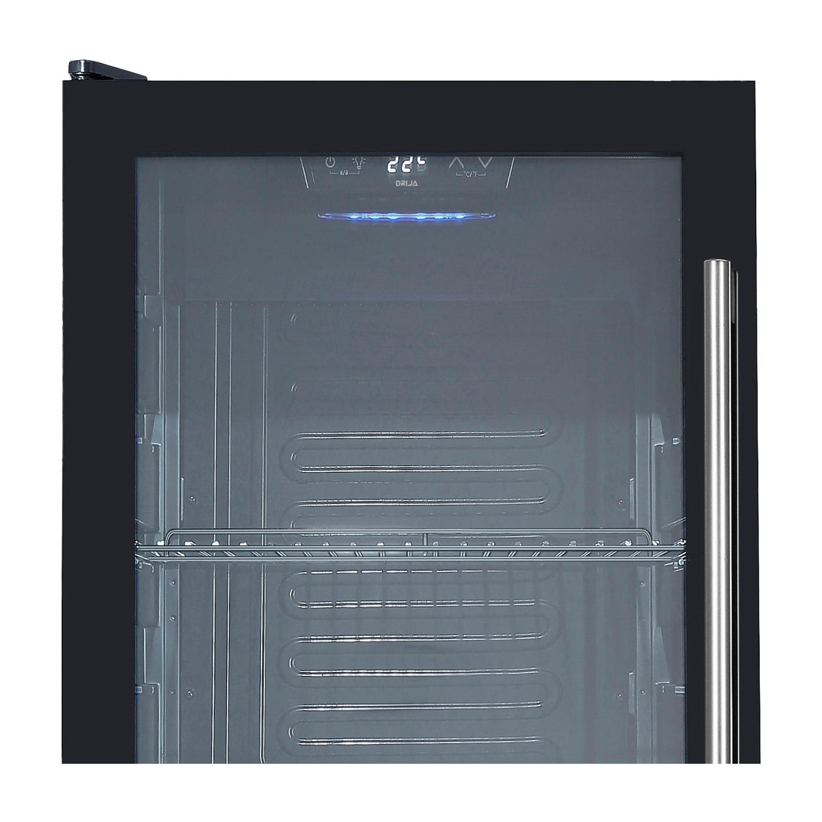 Drija PIAVE 70-B Centro de Bebidas de 3.0p3 | Hasta 70 Latas | Control Digital | Puerta Reversible | Doble Vidrio | 3 Rejillas Removibles