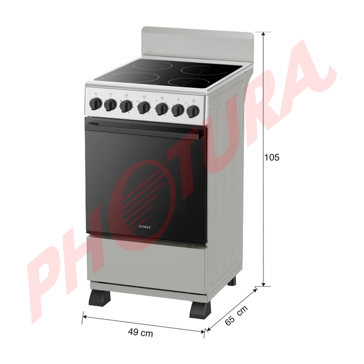 Sankey Estufa Eléctrica | Inducción | Conveccion | Enc. Eléctrico | 20" | 4 Quemadores