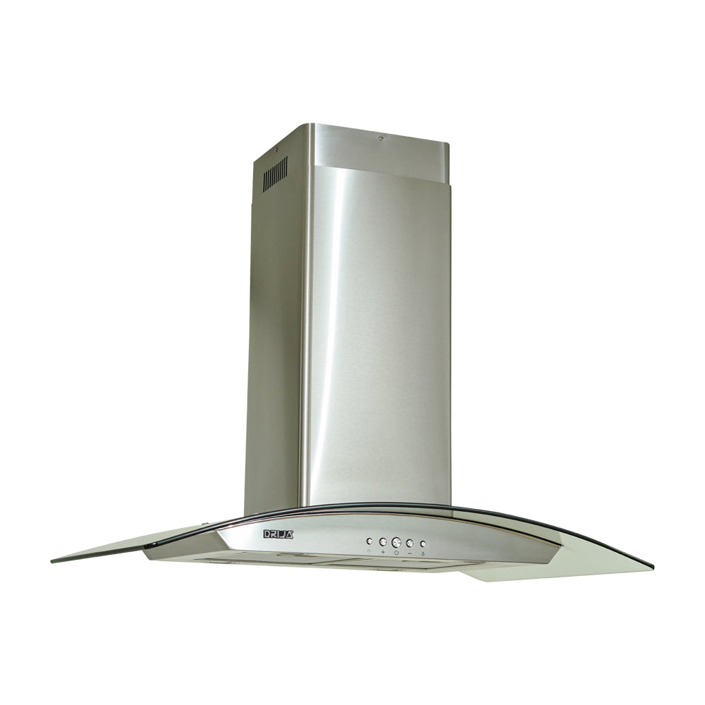 Drija Prisma Isla 90 Extractor de Grasa | Tipo Isla | 3 Velocidades | 2 Filtros de Carbón | 2 Filtros de Aluminio | 500m3/H