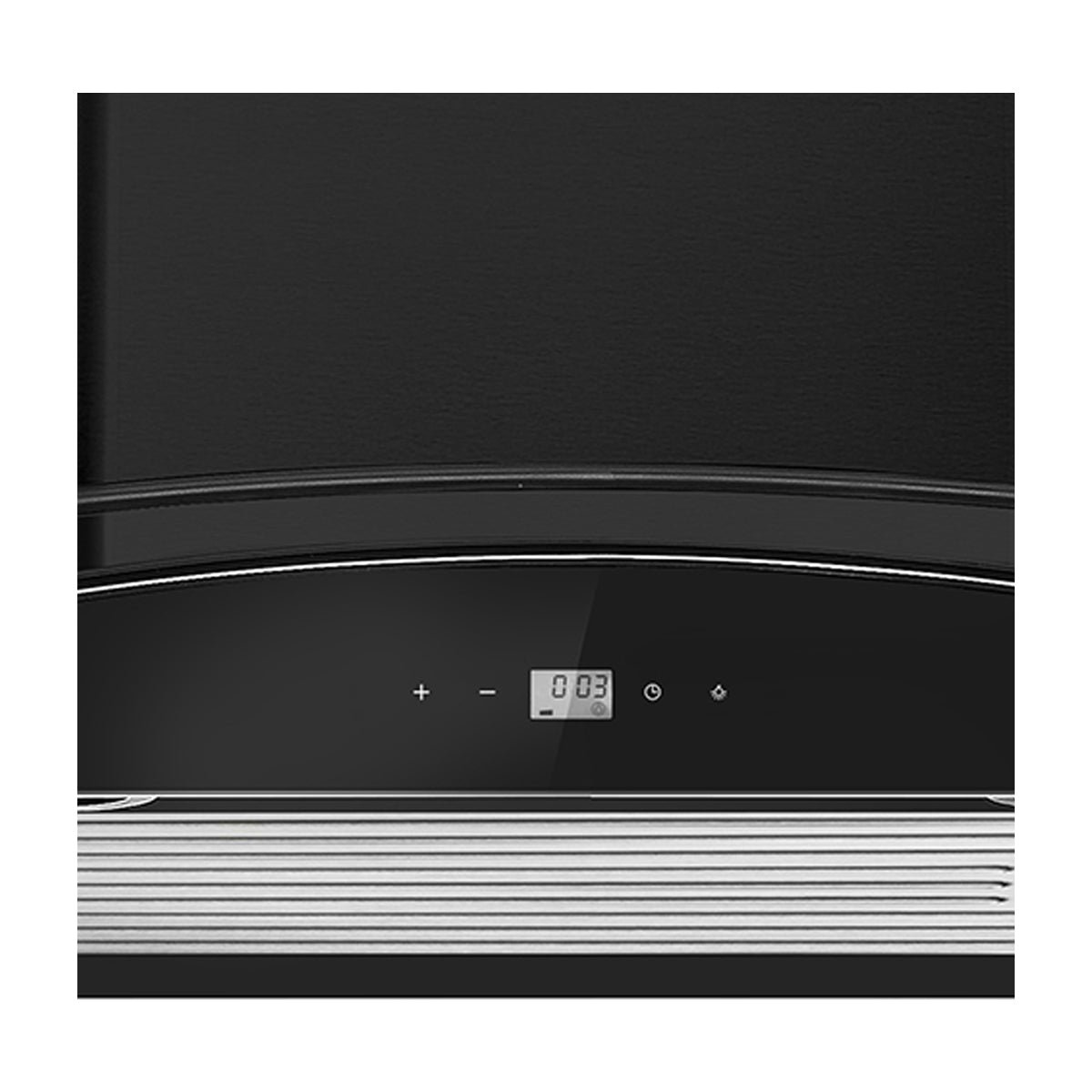 DRIJA Prisma Touch 60 Black Extractor de Grasa | Tipo Chimenea | 3 Velocidades | Panel Táctil | 1 Filtro de Carbón | 1 Filtro de Aluminio | 500m3/H | Negro