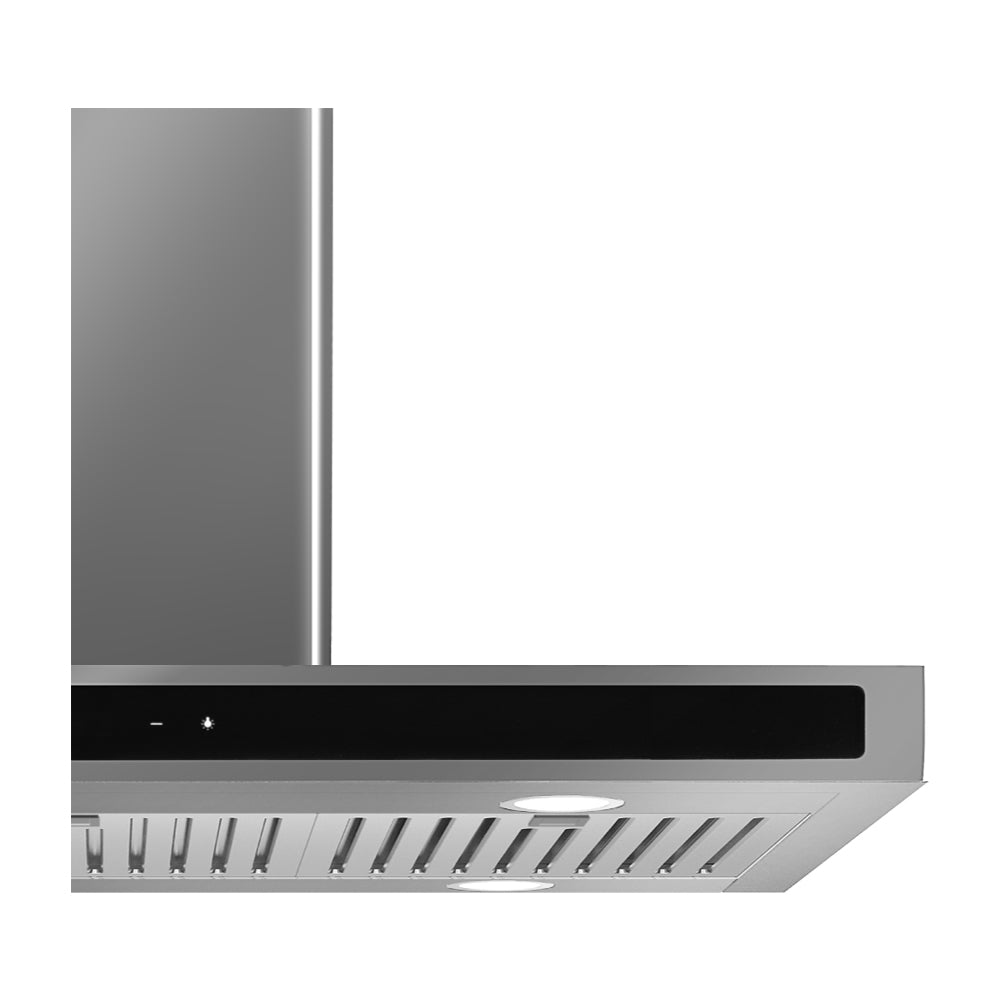 Drija Quadrato Isla 90 Extractor de Grasa | Tipo Isla | 3 Velocidades | 2 Filtros de Carbón | 3 Filtros de Acero | 500m3/H | Acero