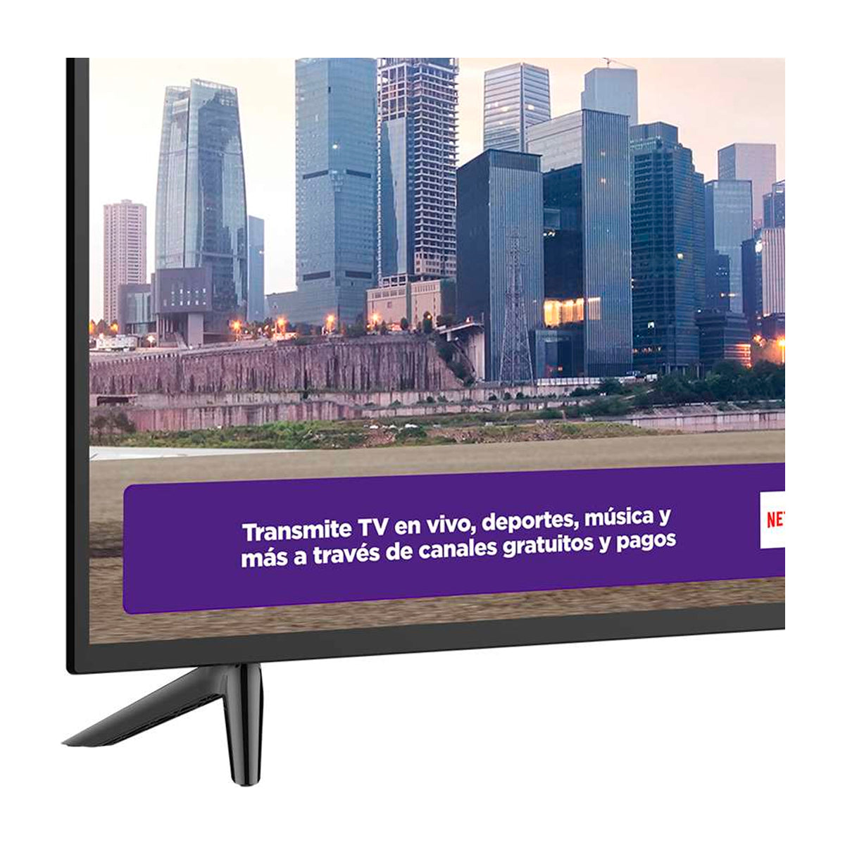RCA Televisor LED Full HD Smart de 43" | Procesador ARM Cortex A35 Quad Core | Frameless Design | Dolby Audio | Roku TV