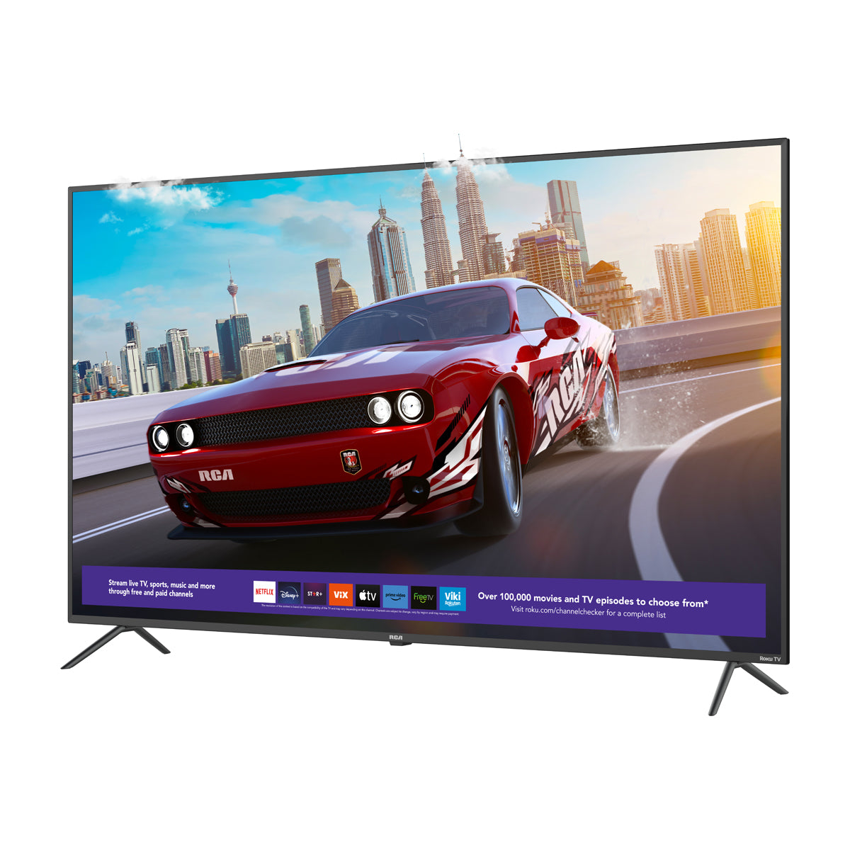 RCA Televisor LED Ultra HD 4K HDR Smart de 65" | Procesador ARM Cortex A53 Quad Core | Frameless Design | Dolby Audio | Roku TV
