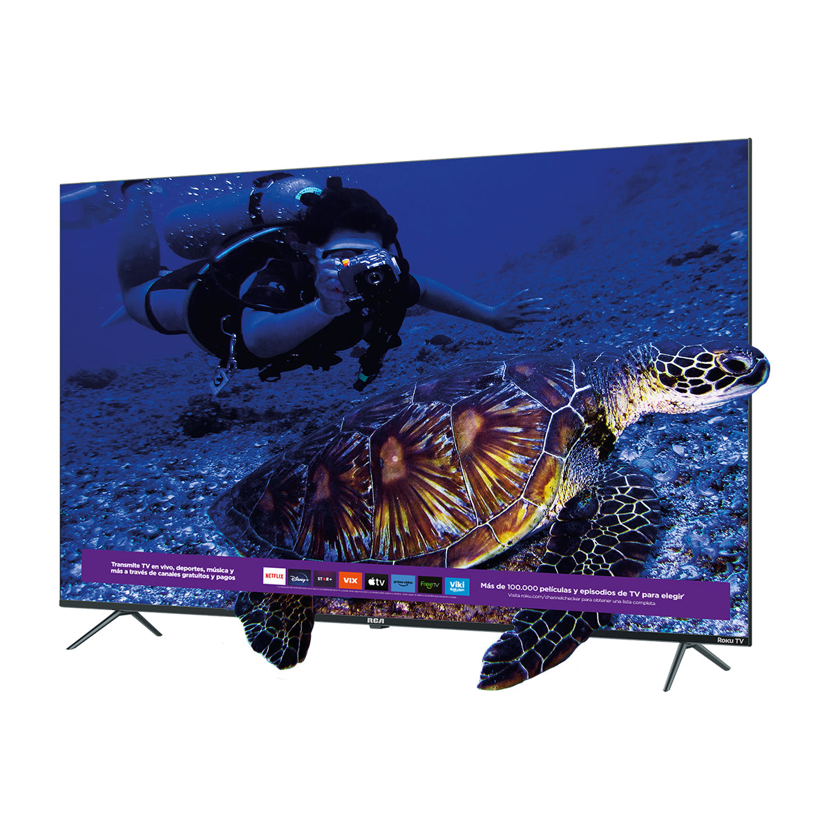 RCA Televisor LED Ultra HD 4K HDR Smart de 70" | Procesador ARM Cortex A53 Quad Core | Frameless Design | Dolby Audio | Roku TV