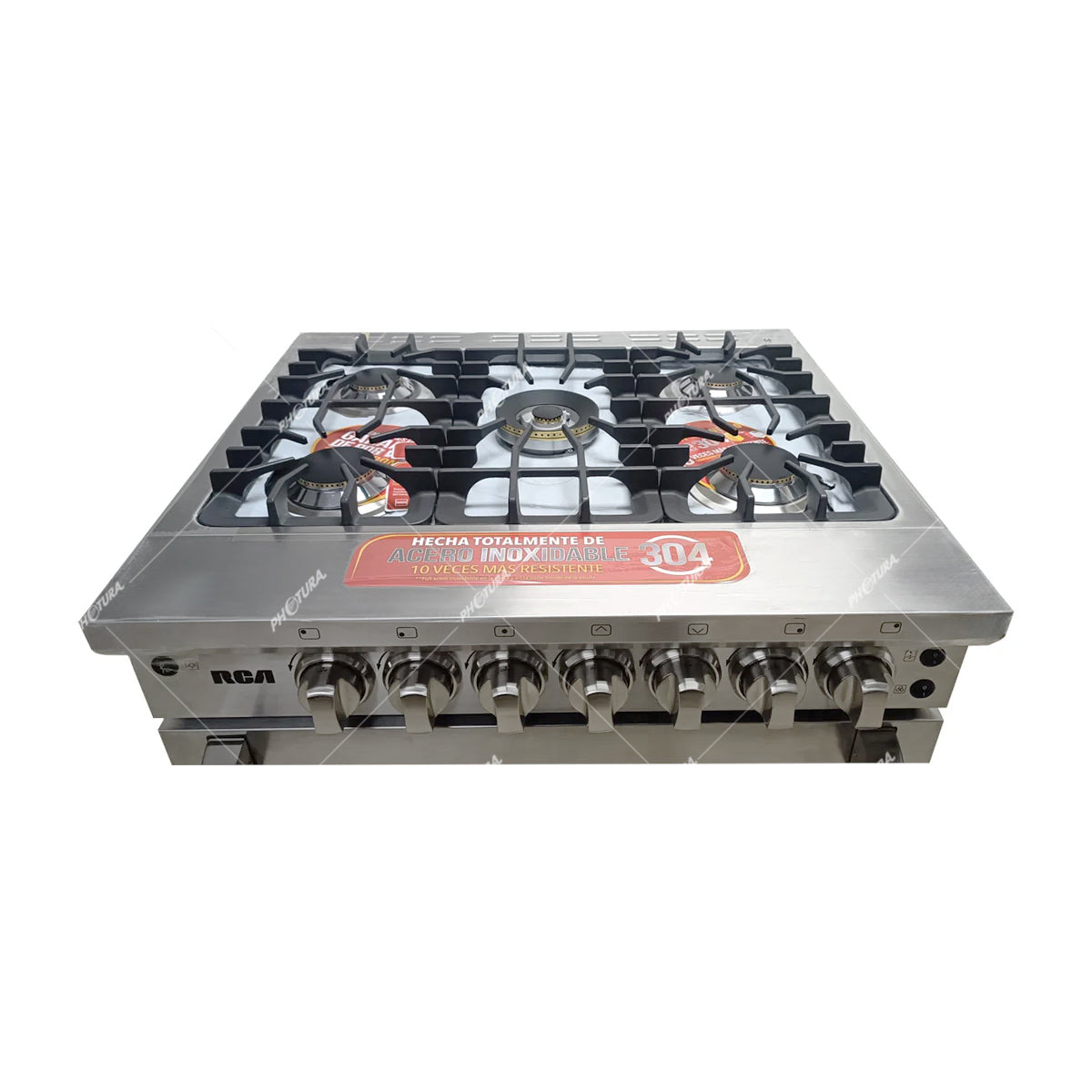 RCA Signature Estufa a Gas de Acero Inoxidable | Convección | Enc. Eléctrico | 30" | 5 Quemadores