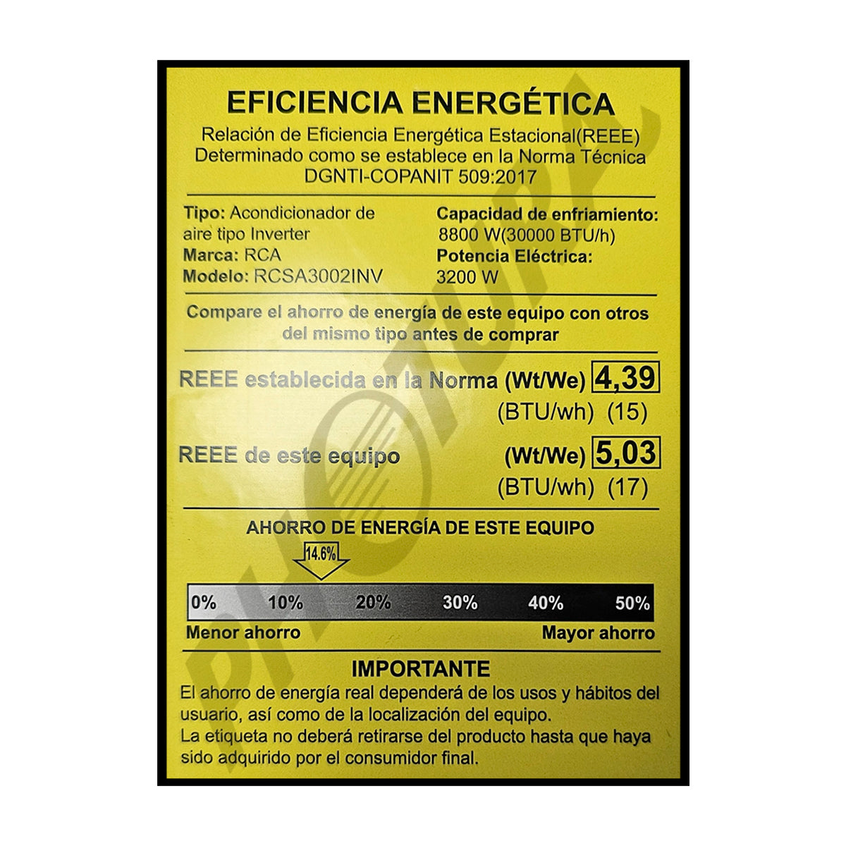 RCA Aire Acondicionado Split Inverter +Plus 30,000 BTU | SEER 17 | WiFi | Compatible con Google Assistant & Amazon Alexa | Función Health | Limpieza automática | 220V