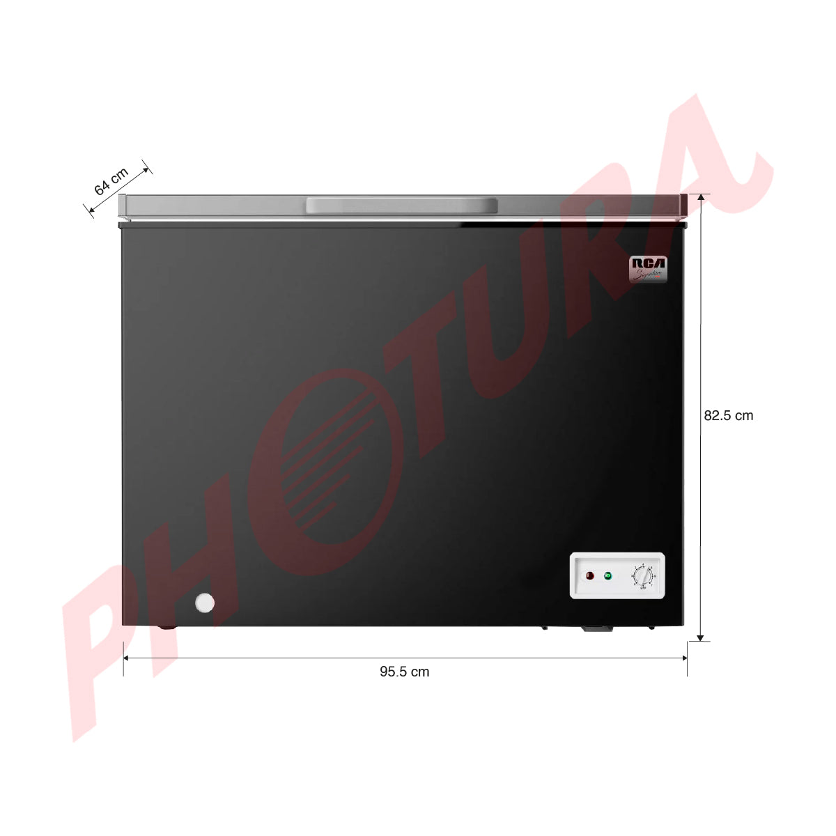 RCA Congelador Horizontal de 9.1p3 | Negro