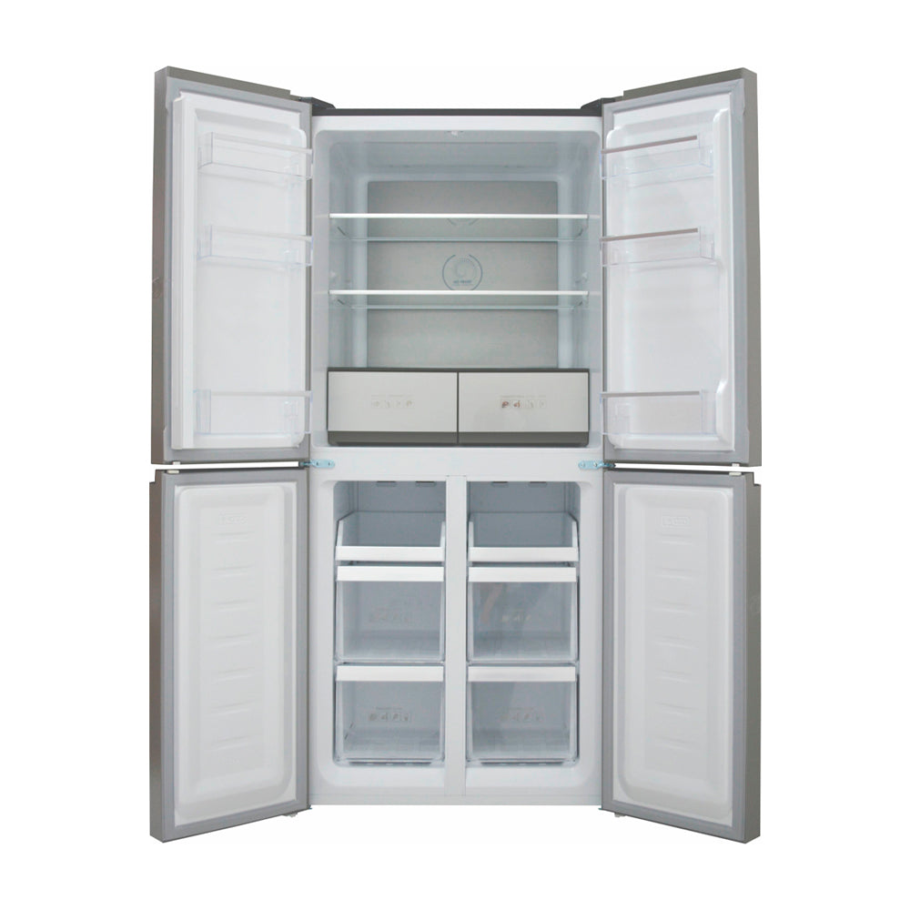 Sankey Refrigeradora Cross Door Inverter de 4 Puertas | Enfriamiento Supremo | Descongelación Automática | 16.46p3 | Negro