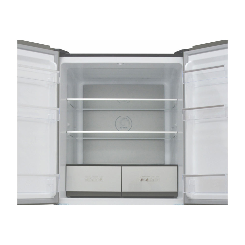 Sankey Refrigeradora Cross Door Inverter de 4 Puertas | Enfriamiento Supremo | Descongelación Automática | 16.46p3 | Negro