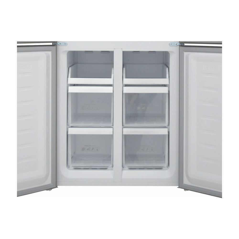 Sankey Refrigeradora Cross Door Inverter de 4 Puertas | Enfriamiento Supremo | Descongelación Automática | 16.46p3 | Negro