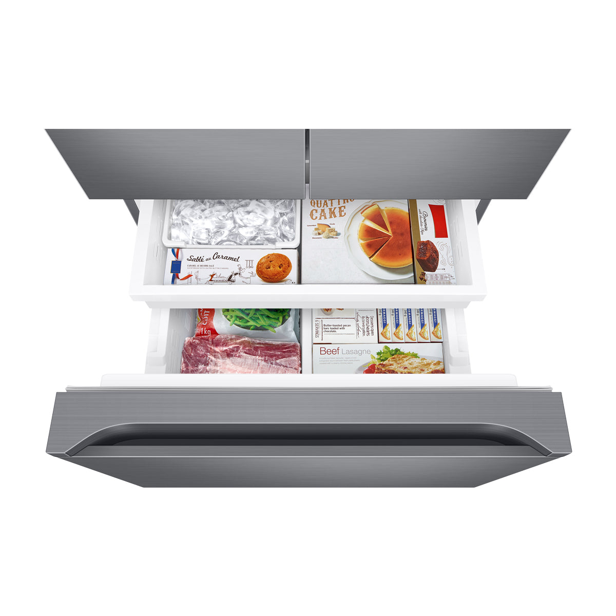 Samsung Refrigeradora French Door Digital Inverter de 3 Puertas | All-Around Cooling | SpaceMax | Dispensador de Agua | 22p3