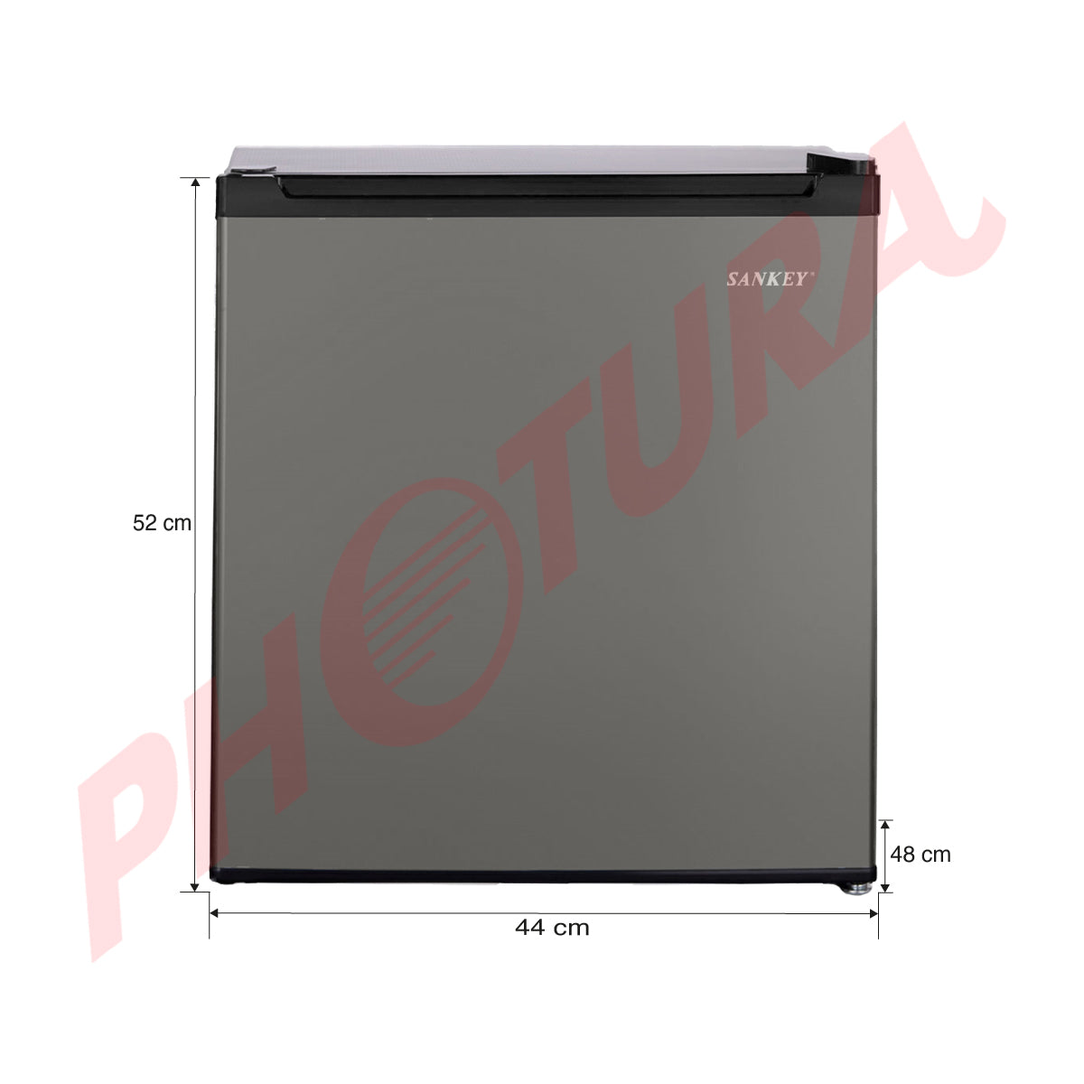 Sankey Refrigeradora Compacta de 1 Puerta | Rápido Enfriamiento | Control de Temperatura | 1.66p3 | Gris