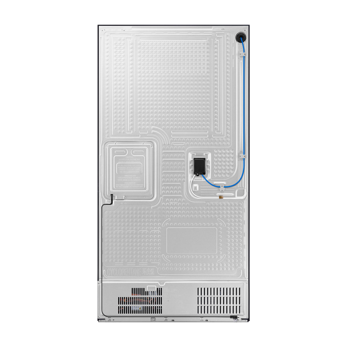 Samsung BESPOKE Refrigeradora Cross Door de 4 Puertas Inverter | Metal Cooling | Triple Cooling | Dual Ice Maker | Beverage Center | 28.95p3 | Clean White