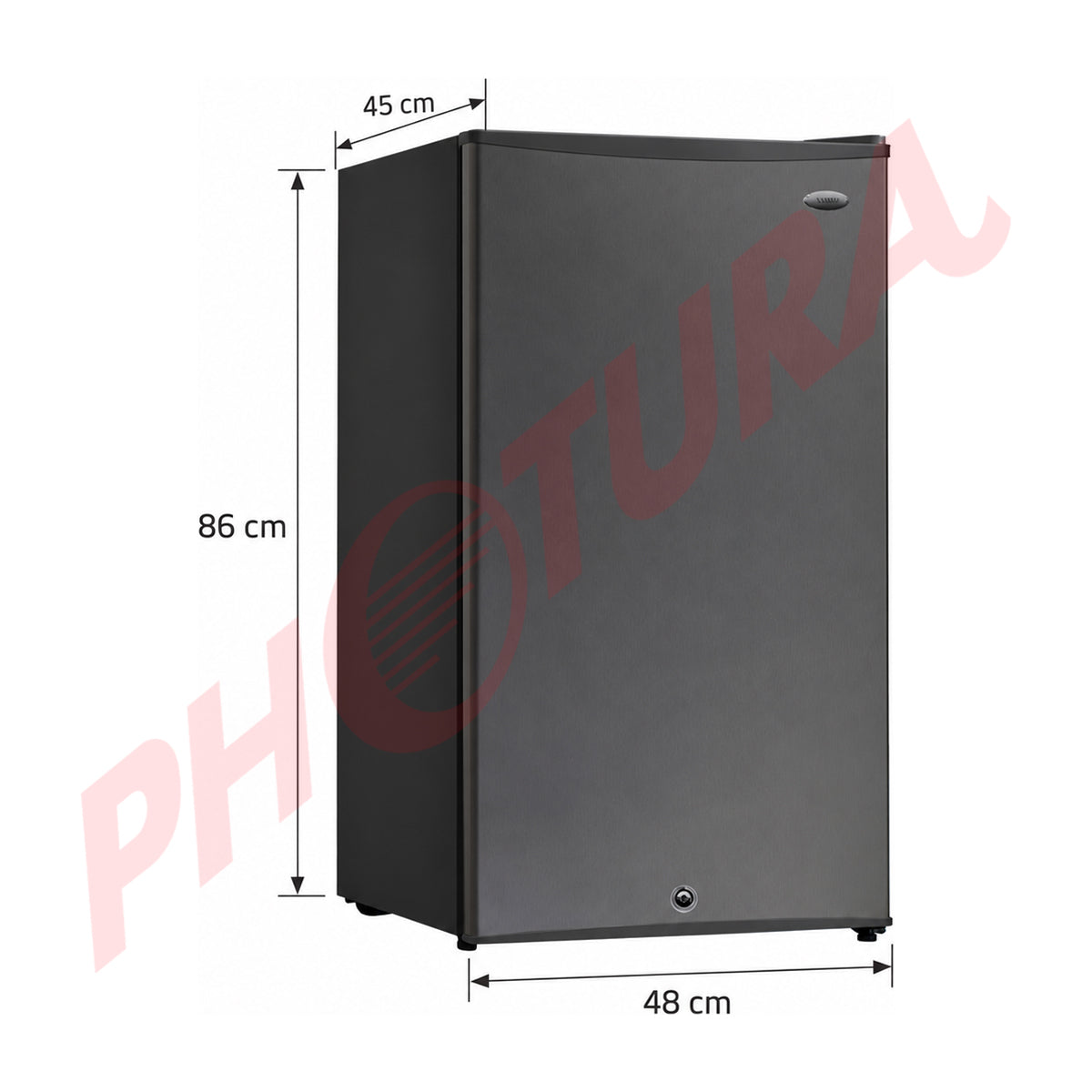 Sankey Refrigeradora Compacta de 1 Puerta | Rápido Enfriamiento | Control de Temperatura | 3.28p3 | Gris