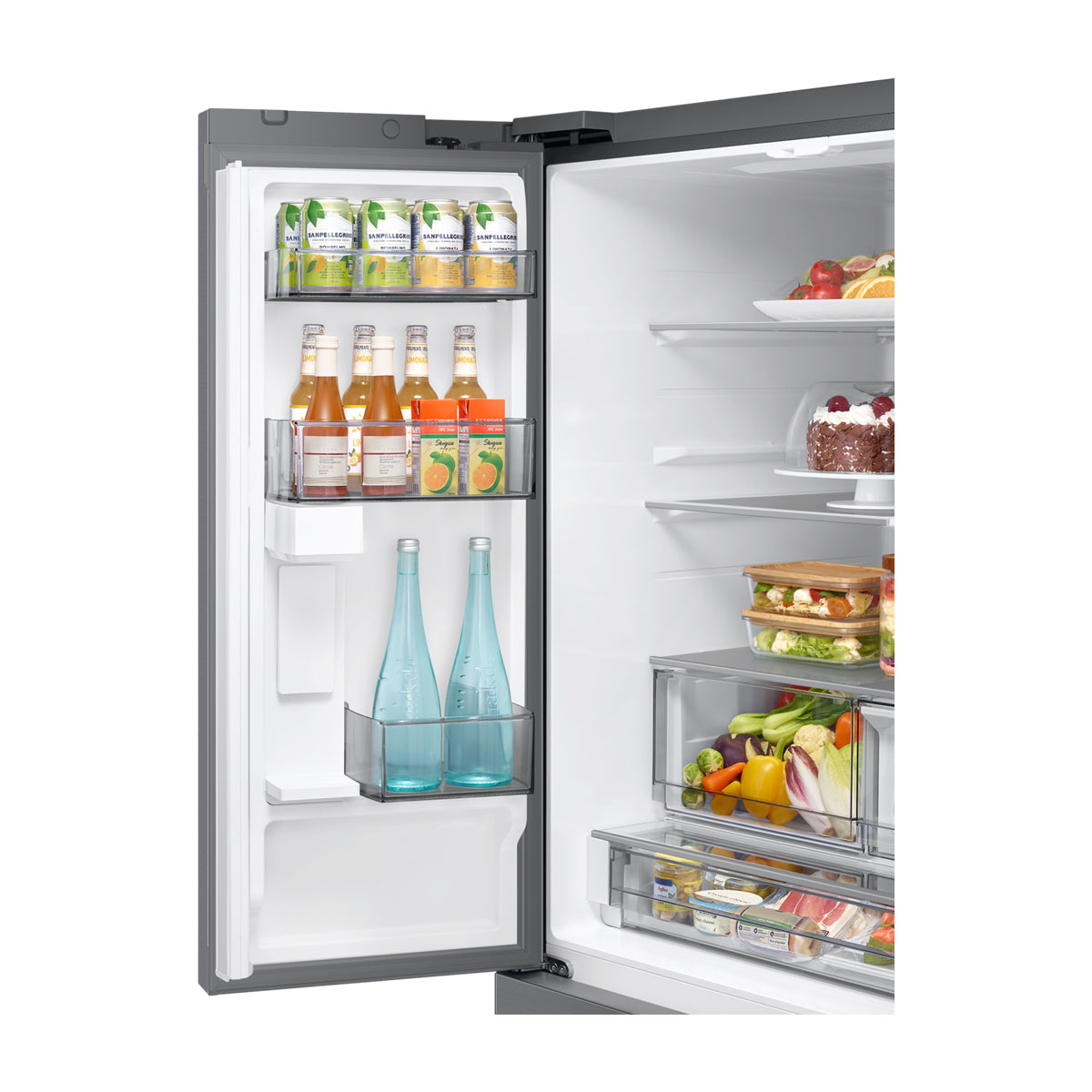 Samsung Refrigeradora French Door Digital Inverter de 3 Puertas | Auto View | WiFi | All-Around Cooling | SpaceMax | Ice Maker | Dispensador de Agua | 29.5p3