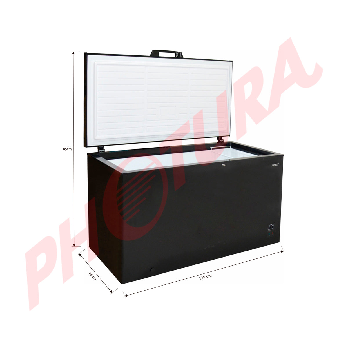 Sankey Congelador Horizontal de 14.55p3 | Negro