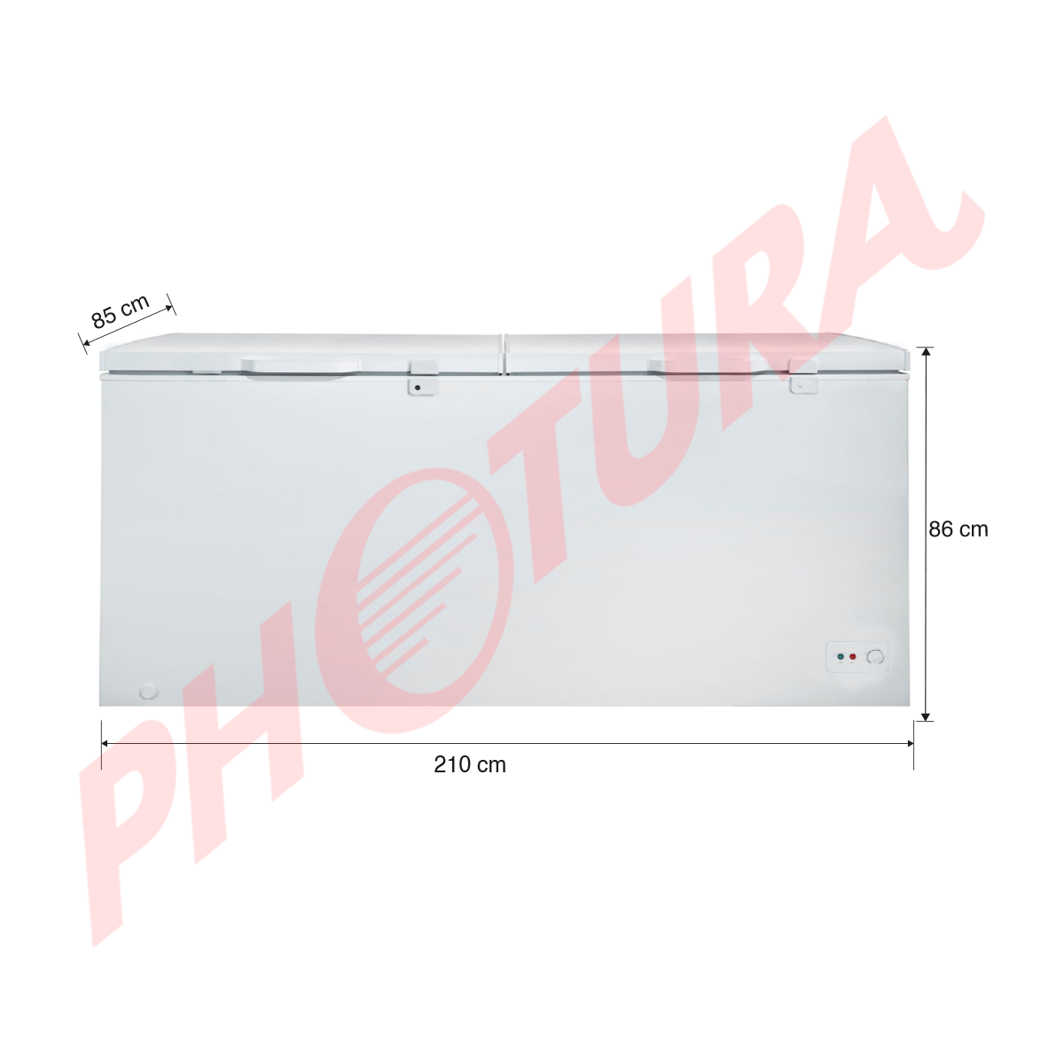 Sankey Congelador Horizontal de 24.79p3 | Blanco