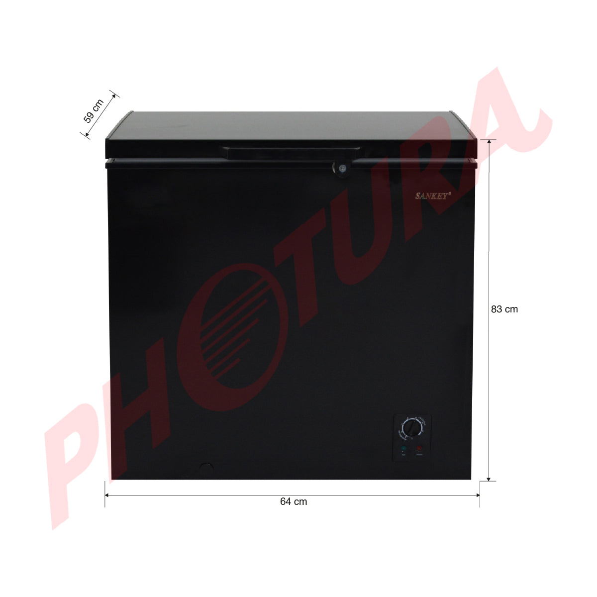 Sankey Congelador Horizontal de 5.16p3 | Negro