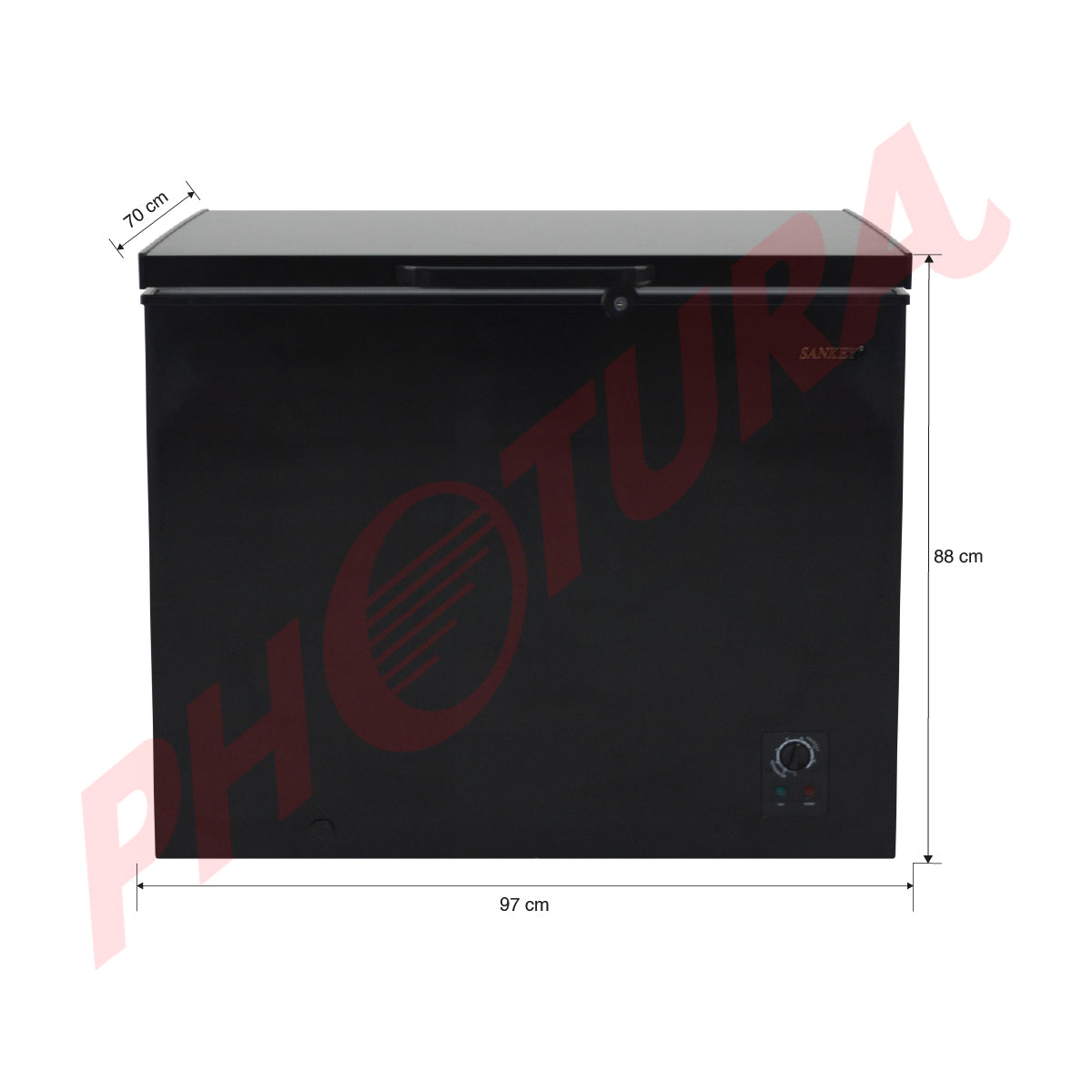 Sankey Congelador Horizontal de 9.04p3 | Negro