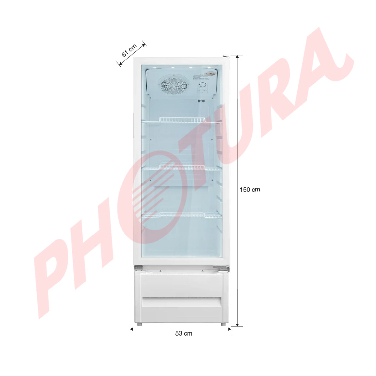 Sankey Vitrina Comercial de 1 Puerta | Cierre Automático | Seguridad con Llave | 7.45p3