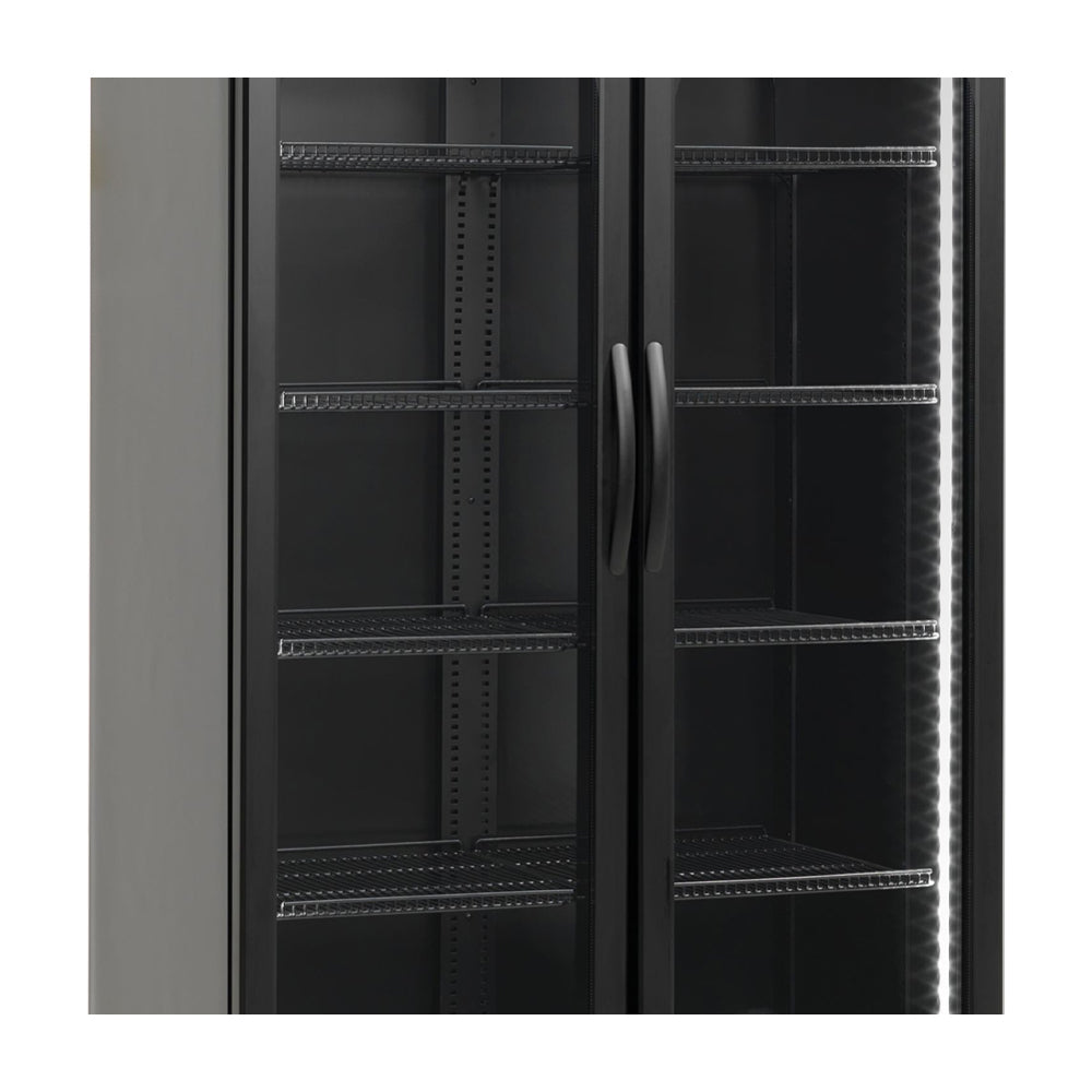 Sankey Vitrina Comercial de 2 Puertas | Cierre Automático | Seguridad con Llave | 16.88p3