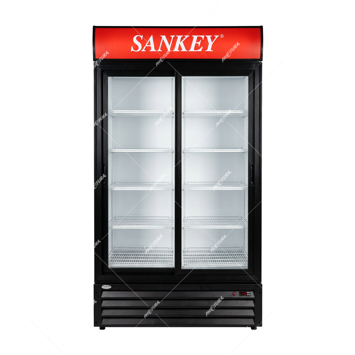 Sankey Vitrina Comercial de 2 Puertas | Cierre Automático | Seguridad con Llave | 35.32p3