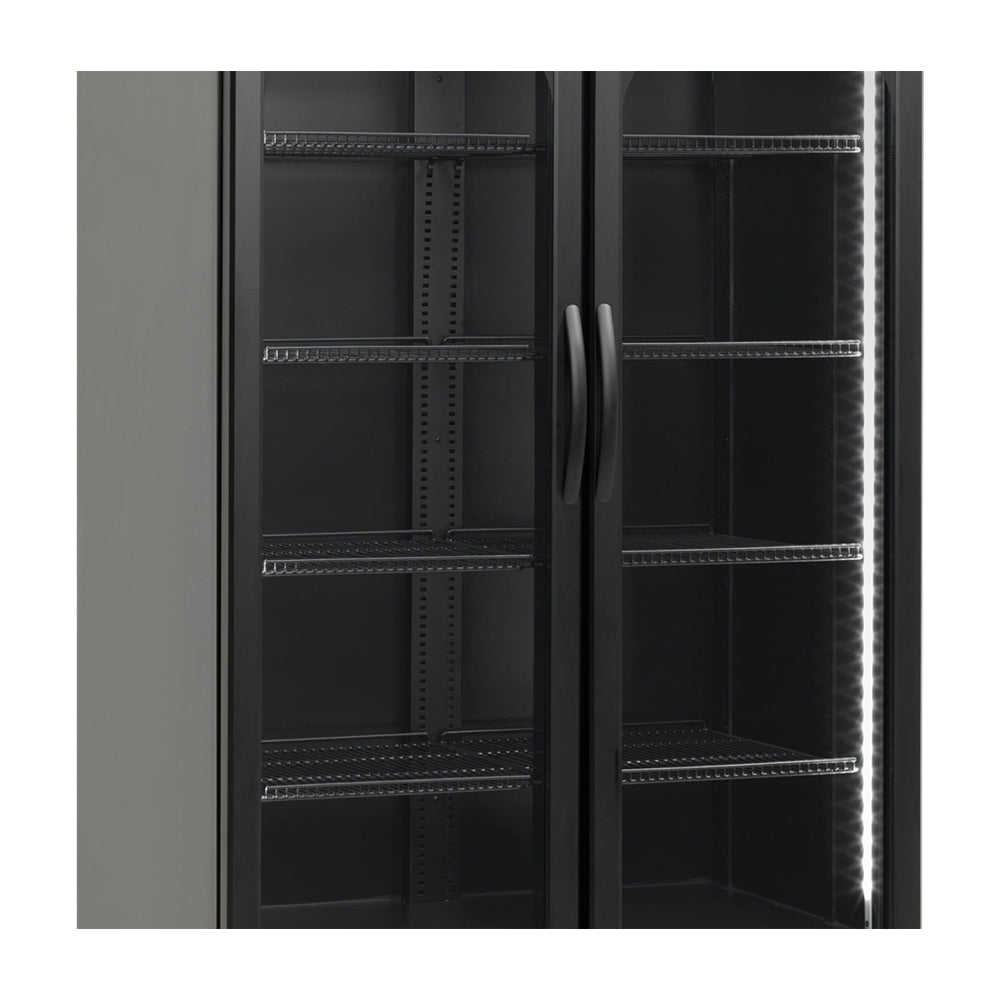 Sankey Vitrina Comercial de 2 Puertas | Cierre Automático | Seguridad con Llave | 25.78p3